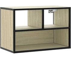 TV staliukas Televizoriaus spintelė, ąžuolo, 60x31x39,5cm, mediena/metalas