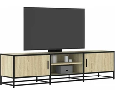 TV staliukas Televizoriaus spintelė, ąžuolo, 160x35x41cm, mediena ir metalas