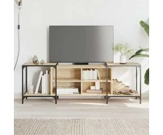 TV staliukas Televizoriaus spintelė, ąžuolo, 153x37x50cm, apdirbta mediena