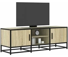 TV staliukas Televizoriaus spintelė, ąžuolo, 120x35x41cm, mediena ir metalas