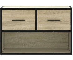 TV staliukas Televizoriaus spintelė, ąžuolo, 60x31x39,5cm, mediena/metalas