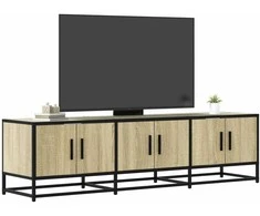 TV staliukas Televizoriaus spintelė, ąžuolo, 150x35x41cm, mediena ir metalas