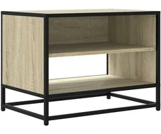 TV staliukas Televizoriaus spintelė, ąžuolo, 61x40x46cm, mediena ir metalas