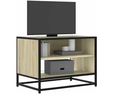 TV staliukas Televizoriaus spintelė, ąžuolo, 61x40x46cm, mediena ir metalas