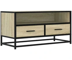 TV staliukas Televizoriaus spintelė, ąžuolo, 80x34,5x40cm, mediena/metalas