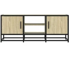 TV staliukas Televizoriaus spintelė, ąžuolo, 100x35x41cm, mediena ir metalas
