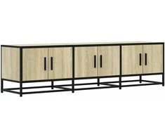 TV staliukas Televizoriaus spintelė, ąžuolo, 150x35x41cm, mediena ir metalas