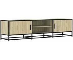 TV staliukas Televizoriaus spintelė, ąžuolo, 160x35x41cm, mediena ir metalas