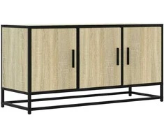 TV staliukas Televizoriaus spintelė, ąžuolo, 100x35x50cm, mediena ir metalas