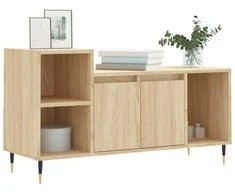 TV staliukas Televizoriaus spintelė, ąžuolo, 100x35x55cm, apdirbta mediena