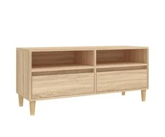 TV staliukas Televizoriaus spintelė, ąžuolo, 100x34,5x44,5cm, mediena