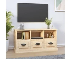 TV staliukas Televizoriaus spintelė, ąžuolo, 100x35x50cm, apdirbta mediena