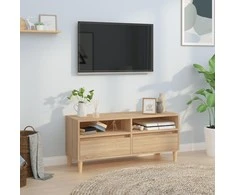 TV staliukas Televizoriaus spintelė, ąžuolo, 100x34,5x44,5cm, mediena