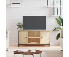 TV staliukas Televizoriaus spintelė, ąžuolo, 100x40x50cm, apdirbta mediena