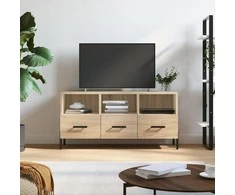 TV staliukas Televizoriaus spintelė, ąžuolo, 102x36x50cm, apdirbta mediena