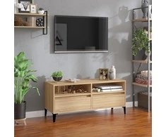 TV staliukas Televizoriaus spintelė, ąžuolo, 100x34,5x44,5cm, mediena