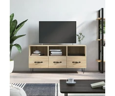 TV staliukas Televizoriaus spintelė, ąžuolo, 102x36x50cm, apdirbta mediena