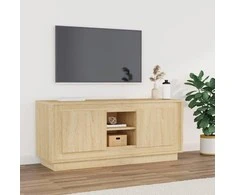 TV staliukas Televizoriaus spintelė, ąžuolo, 102x35x45cm, apdirbta mediena