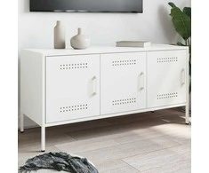 TV staliukas Televizoriaus spintelė, balta, 100,5x39x50,5cm, plienas