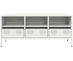TV staliukas Televizoriaus spintelė, balta, 101,5x39x43,5cm, plienas