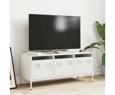 TV staliukas Televizoriaus spintelė, balta, 101,5x39x43,5cm, plienas