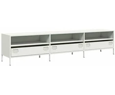 TV staliukas Televizoriaus spintelė, balta, 202x39x43,5cm, plienas