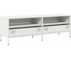 TV staliukas Televizoriaus spintelė, balta, 135x39x43,5cm, plienas