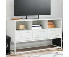 TV staliukas Televizoriaus spintelė, balta, 100,5x39x60,5cm, plienas
