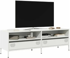 TV staliukas Televizoriaus spintelė, balta, 135x39x43,5cm, plienas