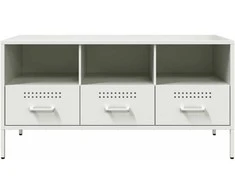 TV staliukas Televizoriaus spintelė, balta, 100,5x39x50,5cm, plienas