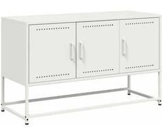 TV staliukas Televizoriaus spintelė, balta, 100,5x39x60,5cm, plienas