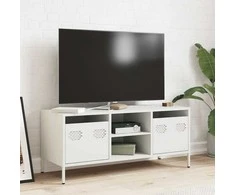 TV staliukas Televizoriaus spintelė, balta, 101,5x39x43,5cm, plienas