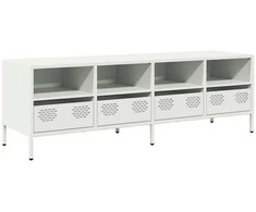 TV staliukas Televizoriaus spintelė, balta, 135x39x43,5cm, plienas