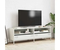 TV staliukas Televizoriaus spintelė, balta, 135x39x43,5cm, plienas