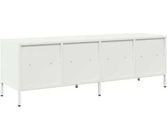 TV staliukas Televizoriaus spintelė, balta, 135x39x43,5cm, plienas