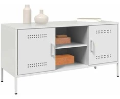 TV staliukas Televizoriaus spintelė, balta, 100,5x39x50,5cm, plienas