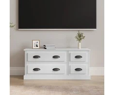 TV staliukas Televizoriaus spintelė, balta, 100x35,5x45cm, mediena, blizgi
