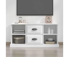 TV staliukas Televizoriaus spintelė, balta, 99,5x35,5x48cm, apdirbta mediena