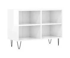 TV staliukas Televizoriaus spintelė, balta, 69,5x30x50cm, mediena, blizgi