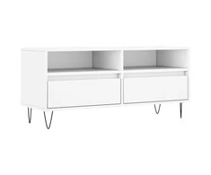 TV staliukas Televizoriaus spintelė, balta, 100x34,5x44,5cm, mediena