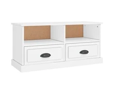 TV staliukas Televizoriaus spintelė, balta, 93x35,5x45cm, apdirbta mediena