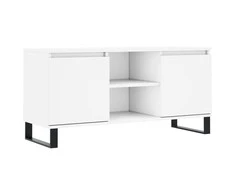 TV staliukas Televizoriaus spintelė, balta, 104x35x50cm, apdirbta mediena