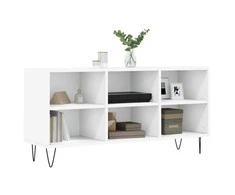 TV staliukas Televizoriaus spintelė, balta, 103,5x30x50cm, apdirbta mediena