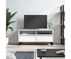 TV staliukas Televizoriaus spintelė, balta, 100x34,5x44,5cm, mediena