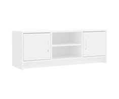 TV staliukas Televizoriaus spintelė, balta, 102x30x37,5cm, apdirbta mediena