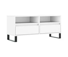 TV staliukas Televizoriaus spintelė, balta, 100x34,5x44,5cm, mediena