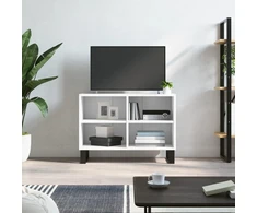 TV staliukas Televizoriaus spintelė, balta, 69,5x30x50cm, apdirbta mediena