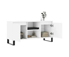 TV staliukas Televizoriaus spintelė, balta, 104x35x50cm, apdirbta mediena