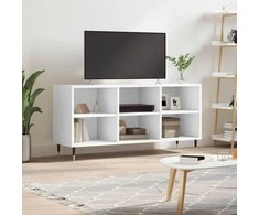TV staliukas Televizoriaus spintelė, balta, 103,5x30x50cm, apdirbta mediena