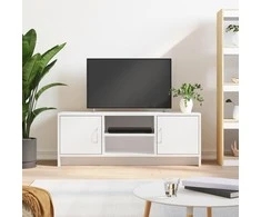 TV staliukas Televizoriaus spintelė, balta, 102x30x37,5cm, apdirbta mediena